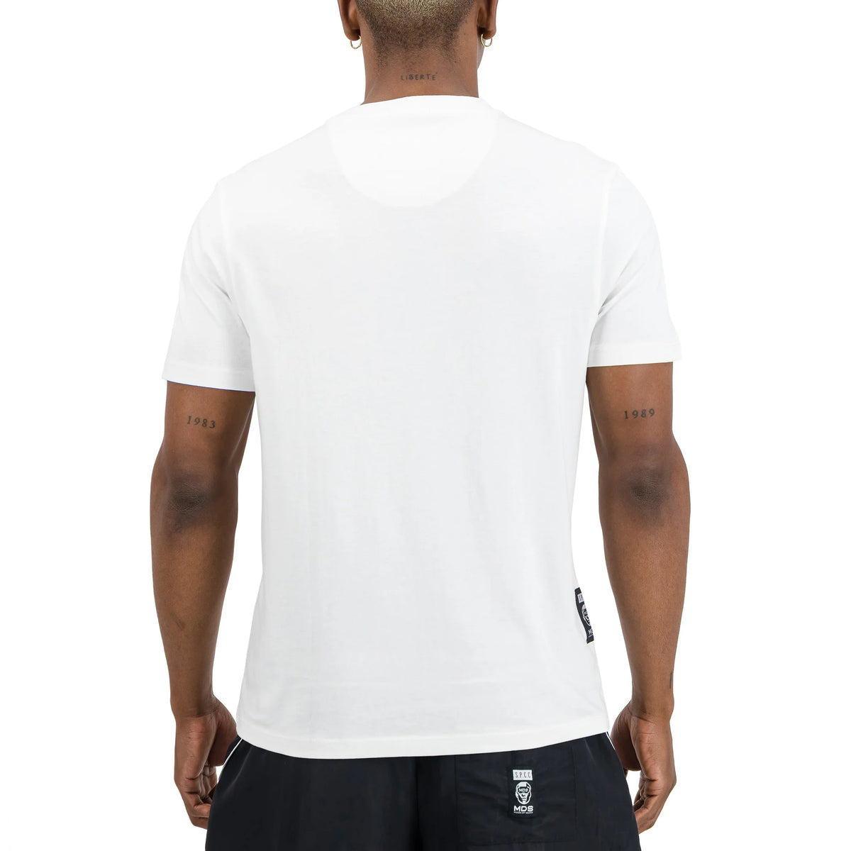 SPCC MDS Decoy Tee Off White men's T-shirt with graphic design, soft cotton fabric, and casual fit.