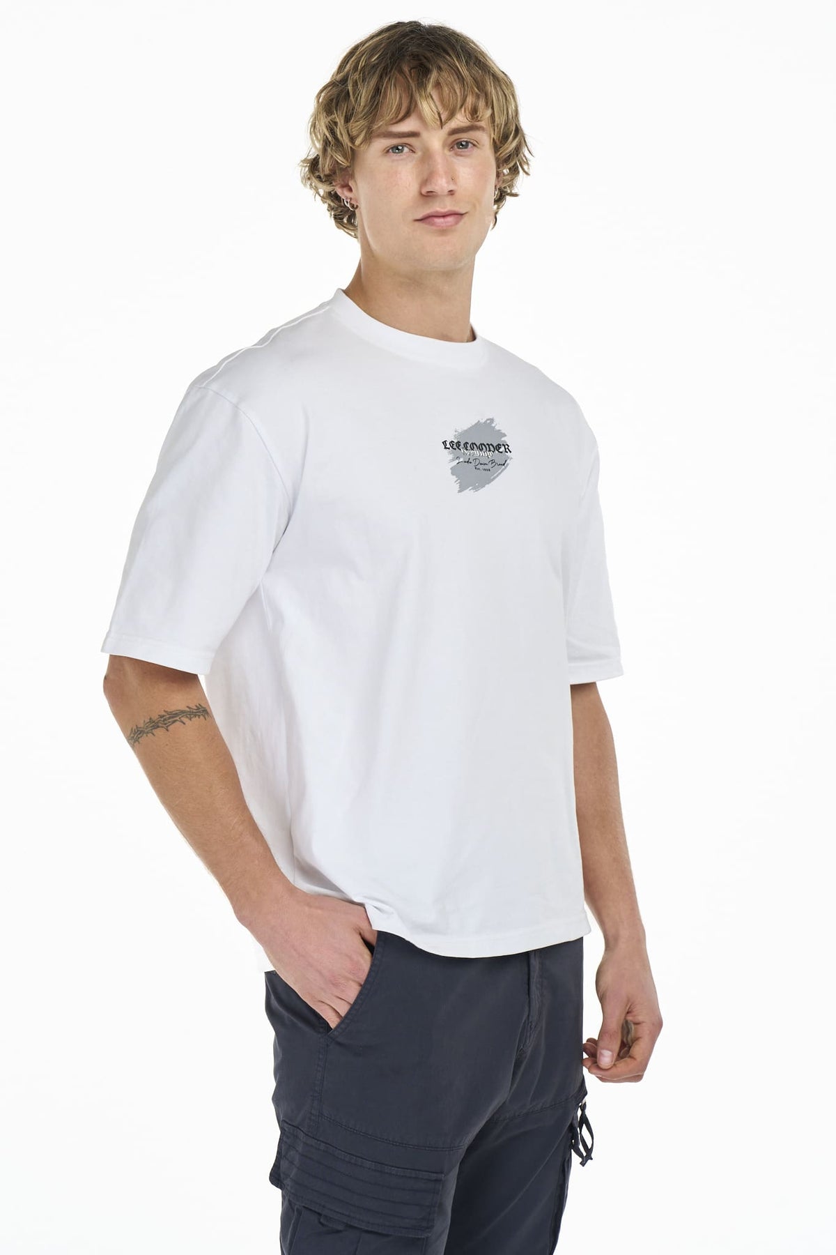 Lee Cooper Sibusiso Tee White