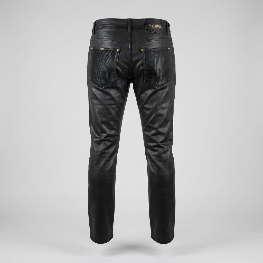 Arbiter Andretti Black Coated Jeans