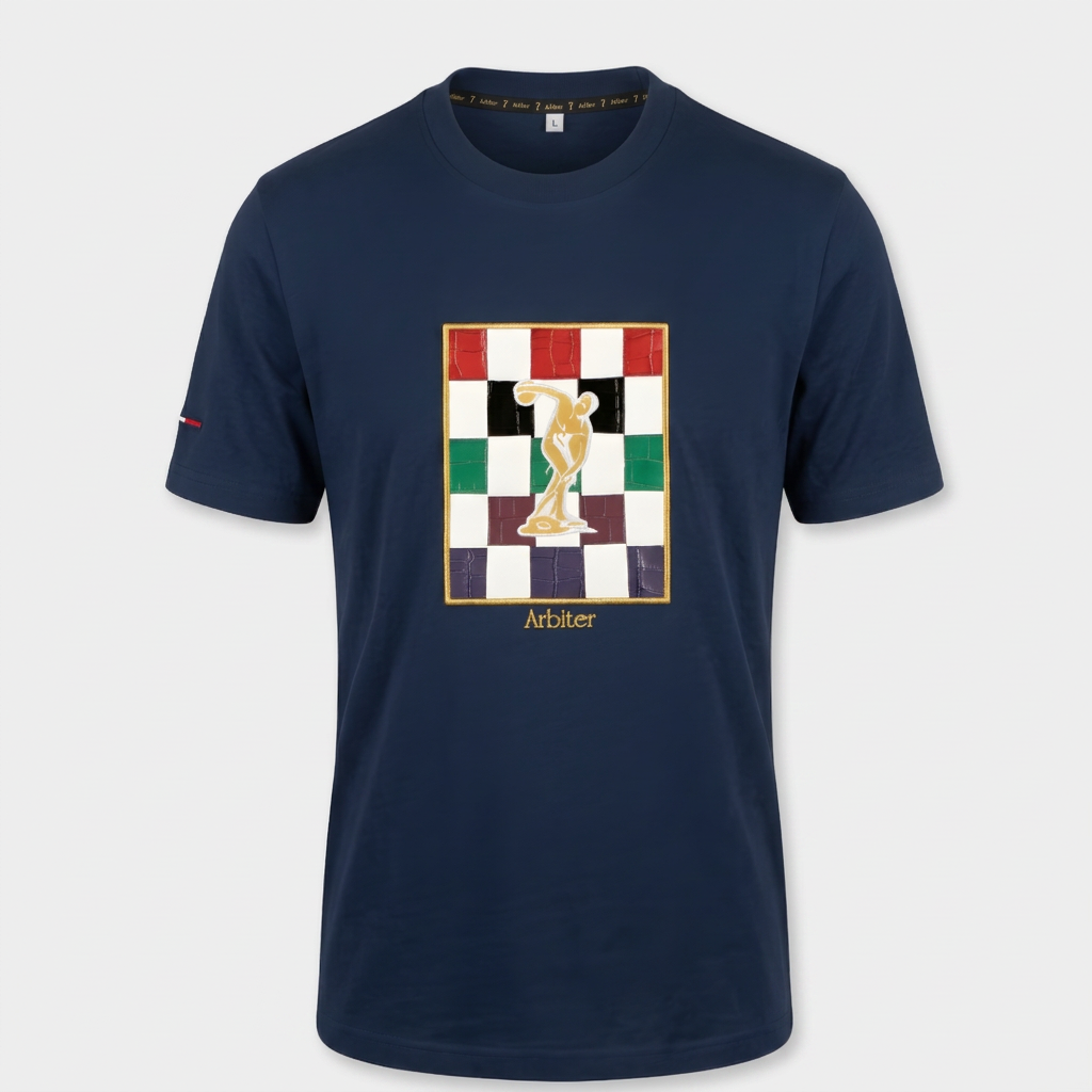 Arbiter Vanucci Cocco Weave Tee Navy