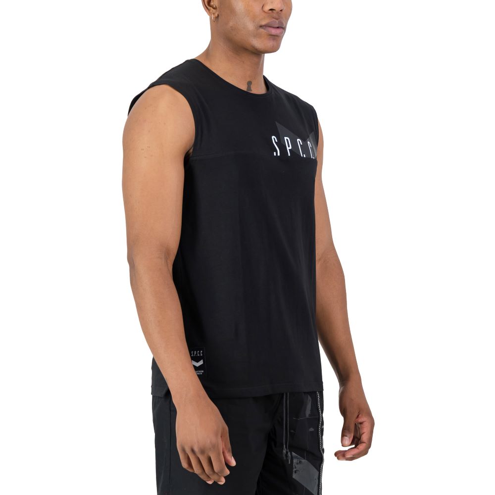 SPCC CM SURGE ATLAS SLEEVELESS TEE BLACK