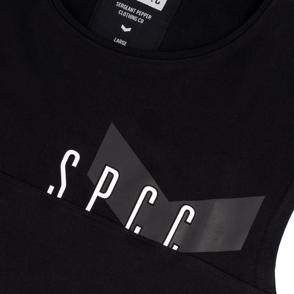 SPCC CM SURGE ATLAS SLEEVELESS TEE BLACK