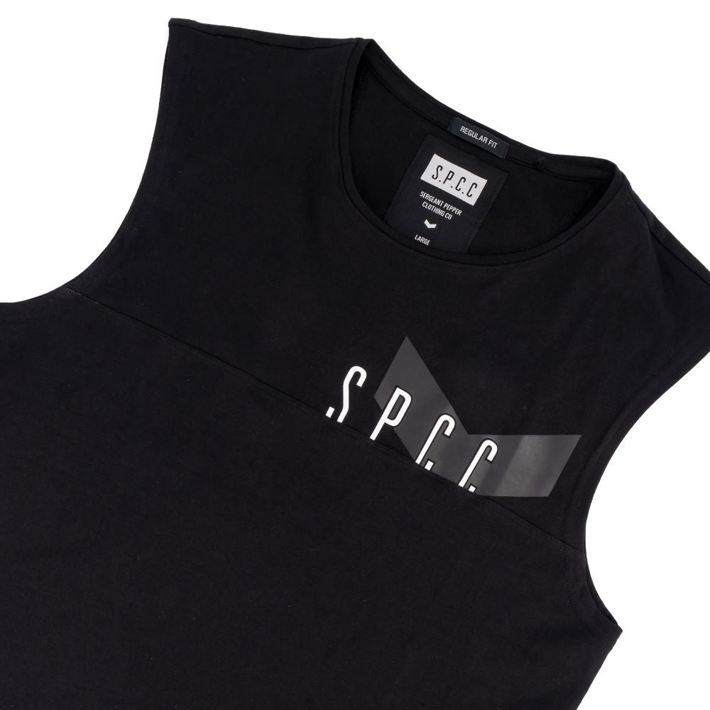 SPCC CM SURGE ATLAS SLEEVELESS TEE BLACK