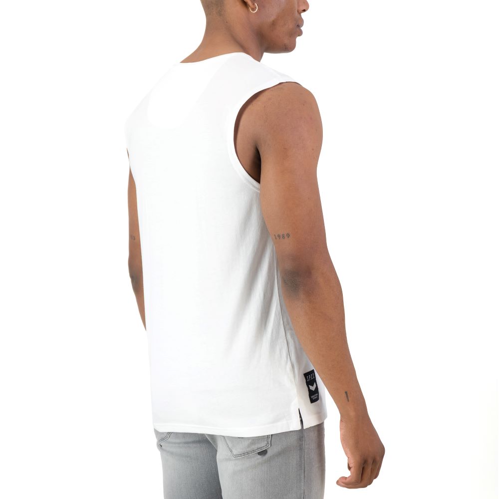 SPCC CM SURGE ATLAS SLEEVELESS TEE WHITE