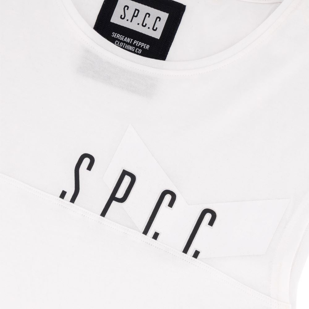 SPCC CM SURGE ATLAS SLEEVELESS TEE WHITE