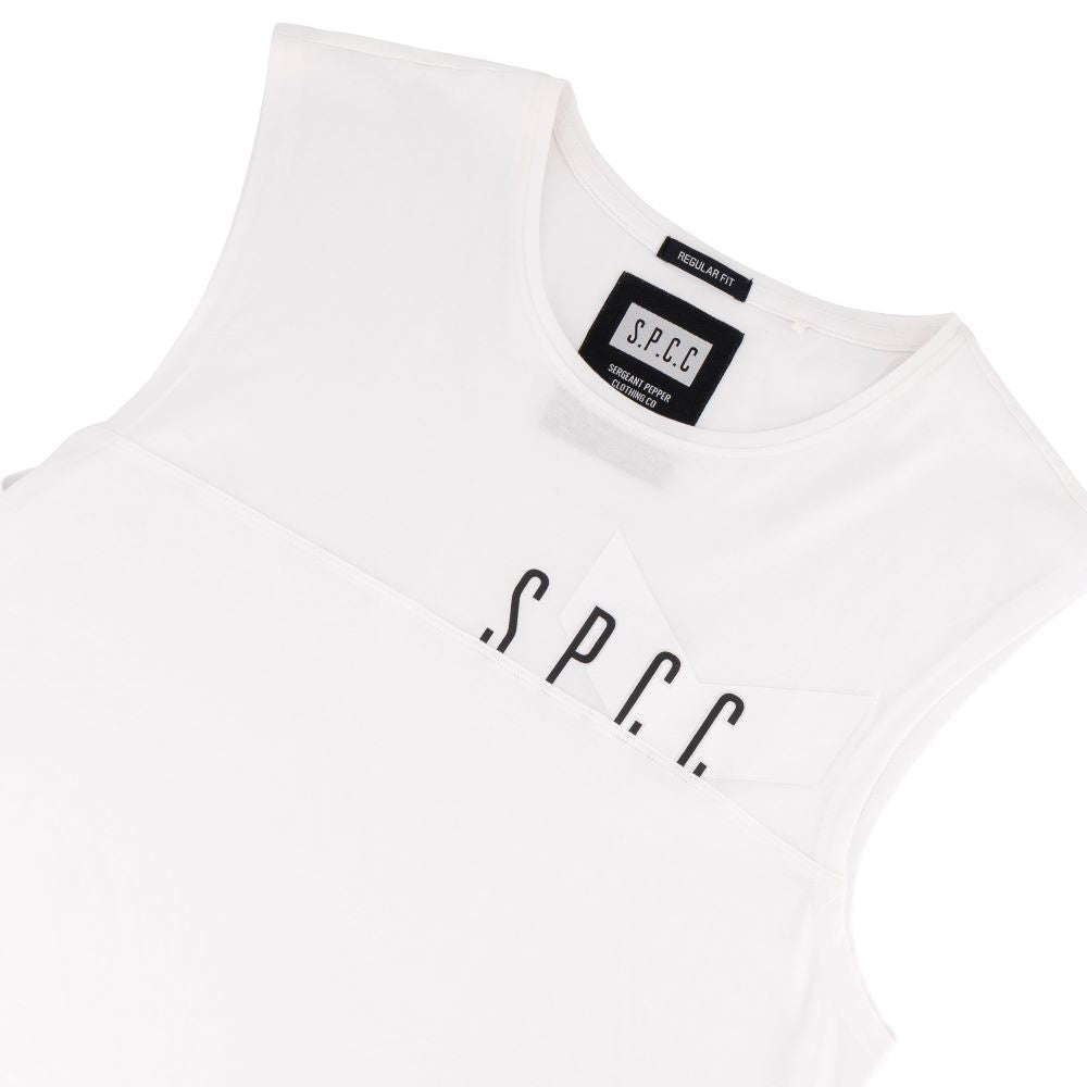 SPCC CM SURGE ATLAS SLEEVELESS TEE WHITE