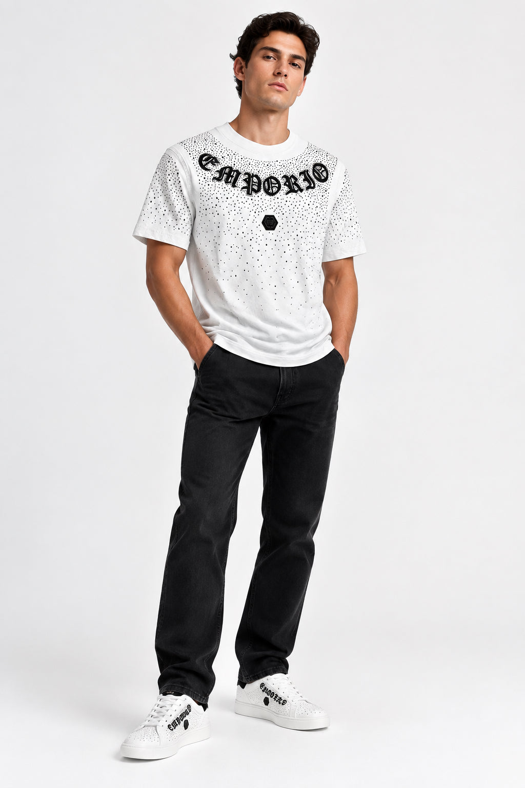 Enrico Coveri Bling T-Shirt 002 White