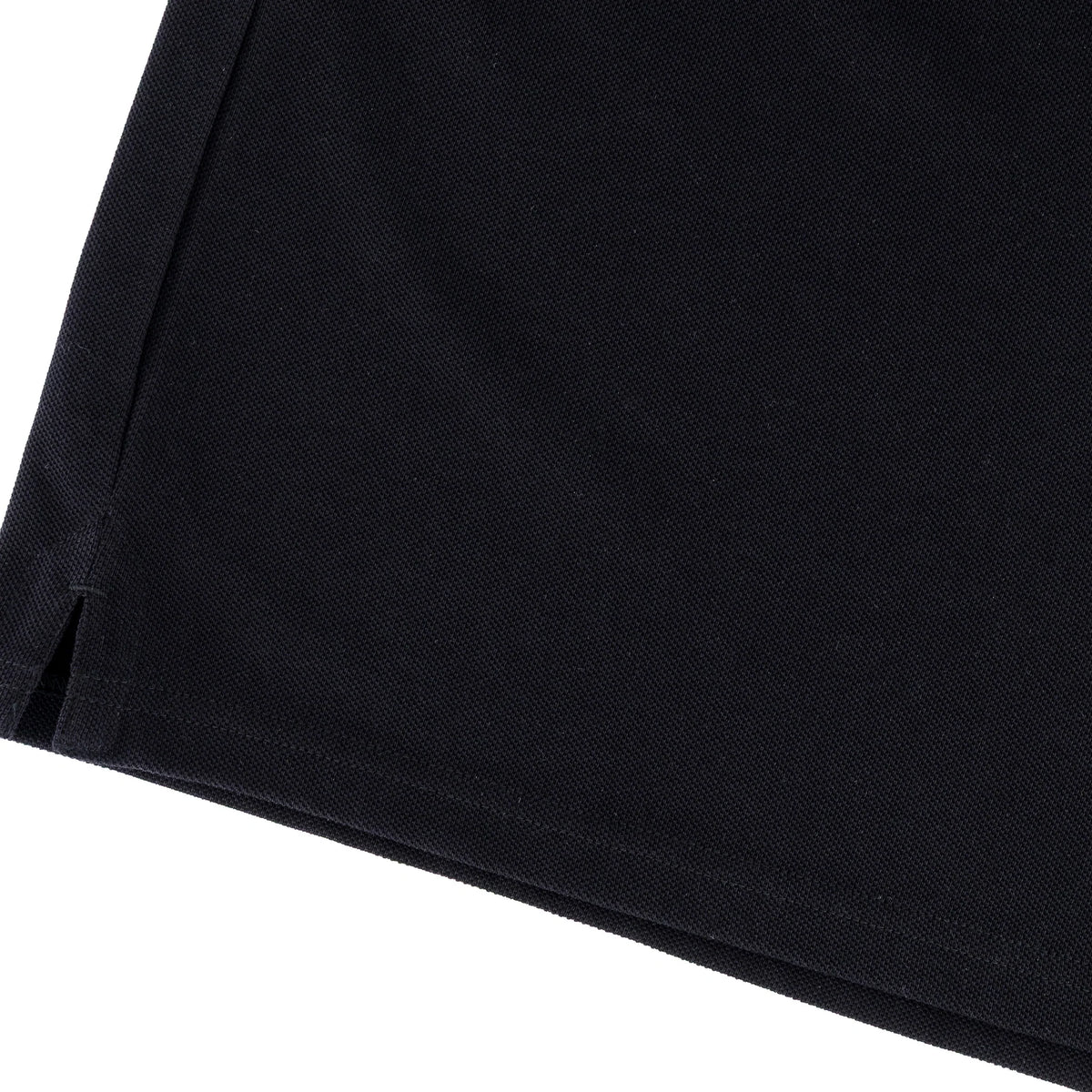 Men's SPCC Nohr Golfer in black, featuring a classic polo shirt design with a collar and short sleeves.