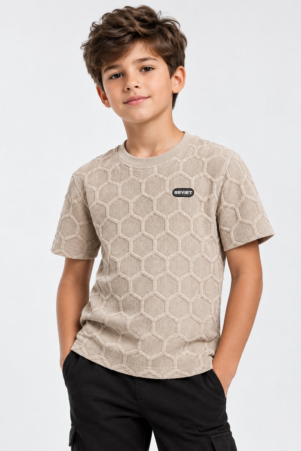 Soviet Clark Kids Box Tee Stone