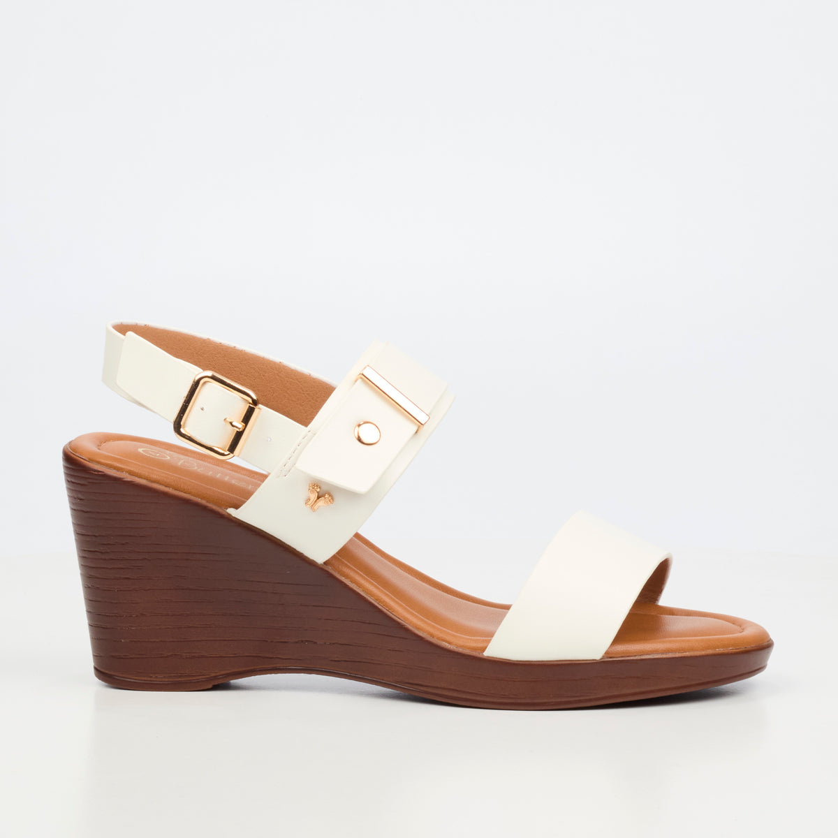 Butterfly Allora 4 Wedge Heel White