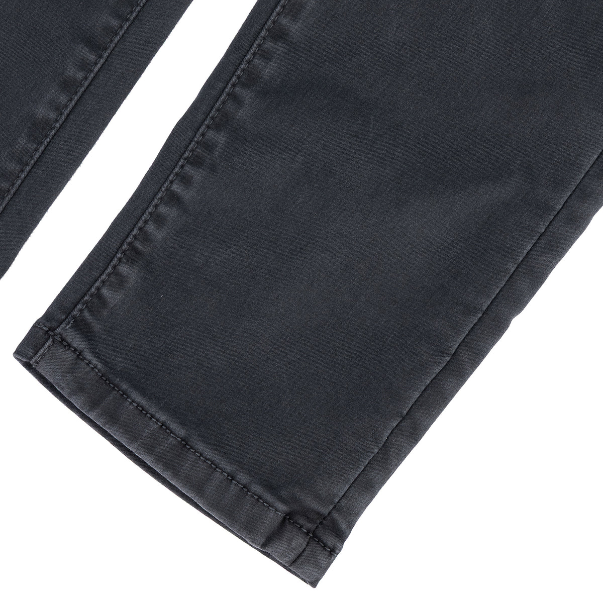 Men's SPCC Rodan Redrafted Jeans in charcoal, featuring a classic fit and denim fabric, displayed on a hanger.
