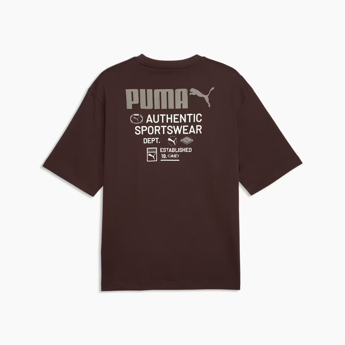 Puma Graphics Boxy Utility Tee Chocolate Fondue