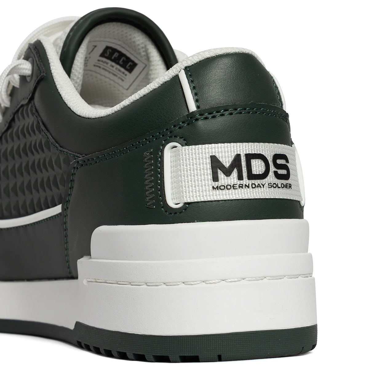 SPCC MDS Drifter Lo sneaker in dark fatigue, men's low-top casual shoe with lace-up design