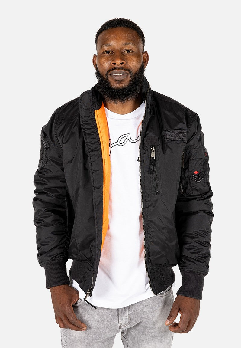 Lee Cooper Herschel Bomber Jacket Black