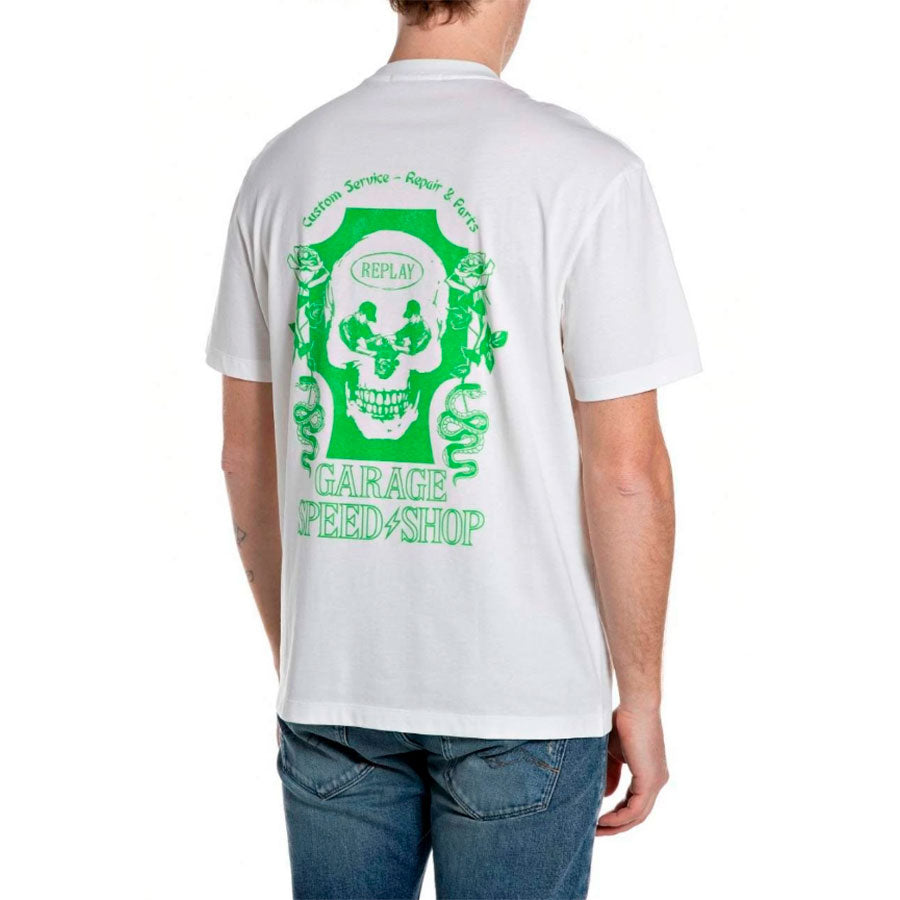 Replay M3348 Tee White