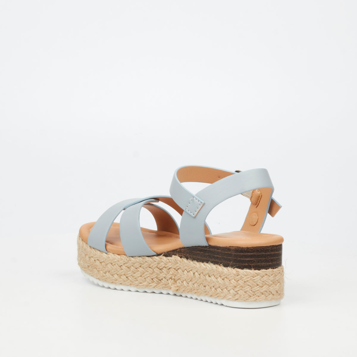 Blue Flutterby Girls Maggie kids sandals by Butterfly Feet with open toes and adjustable straps, ideal for summer wear.