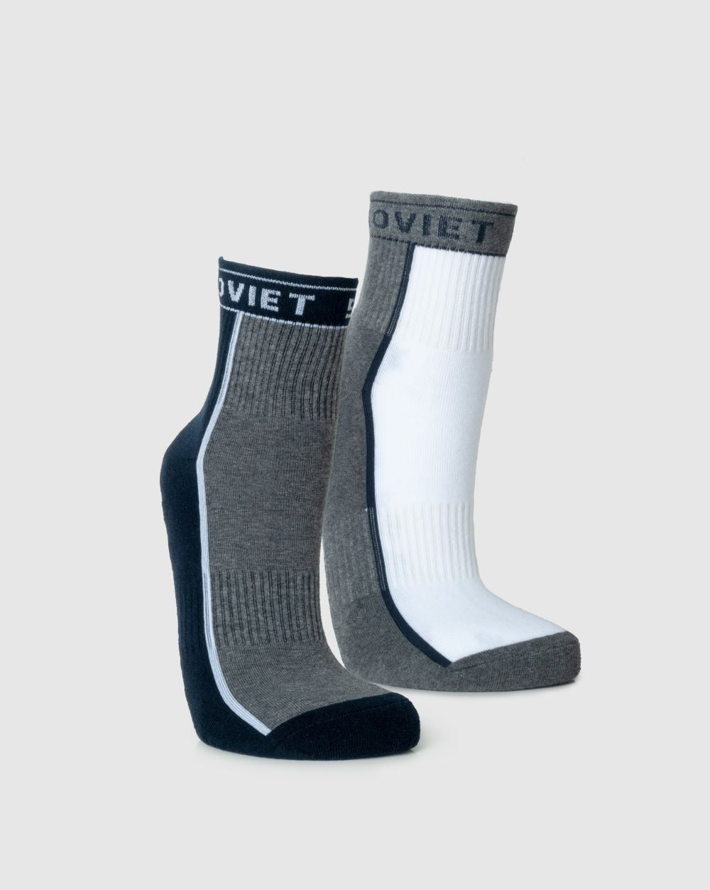 SOVIET AM SWIFT 2PK SHORT SOCK NAVY-GREY