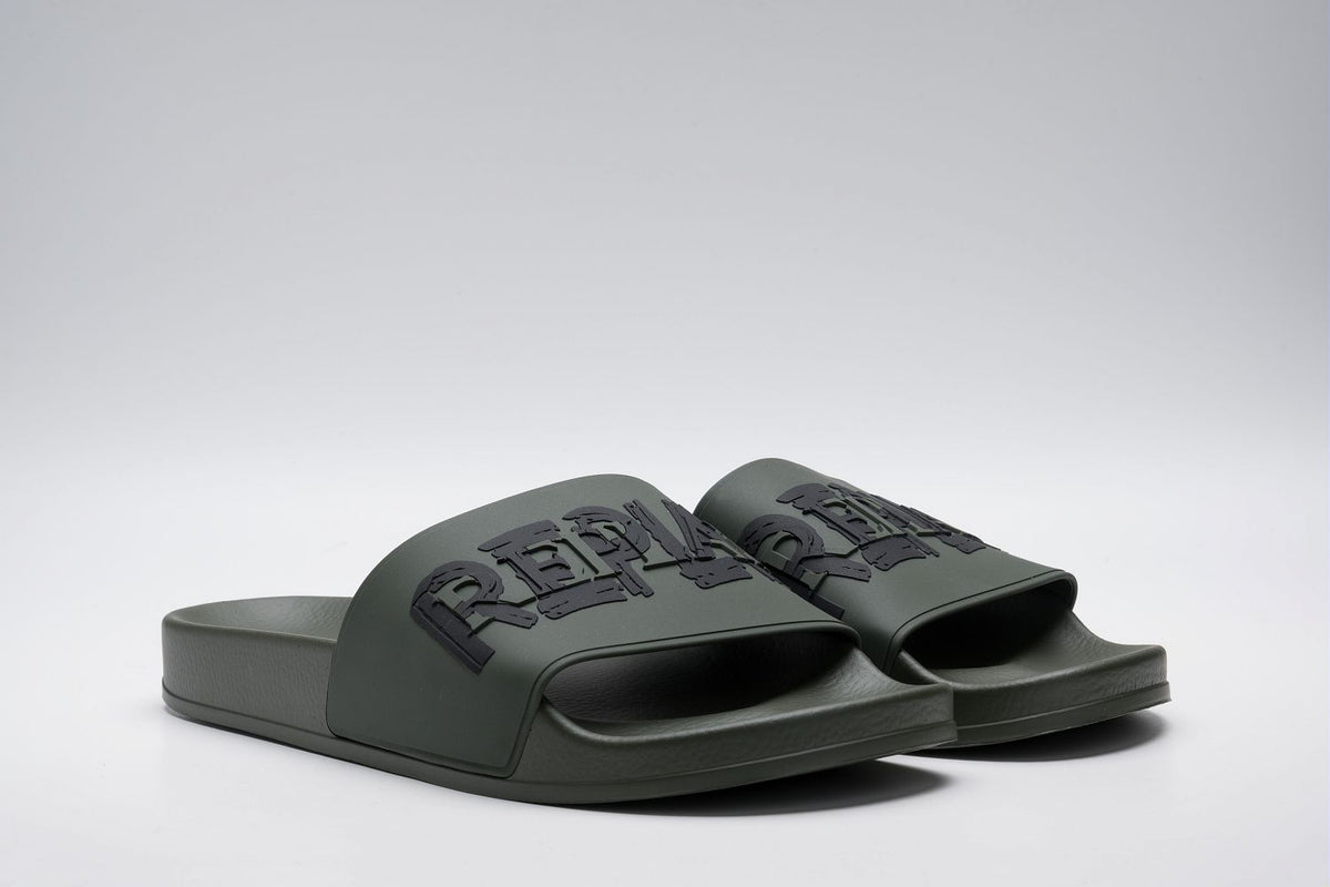 Replay Up Tag Mil Green Black