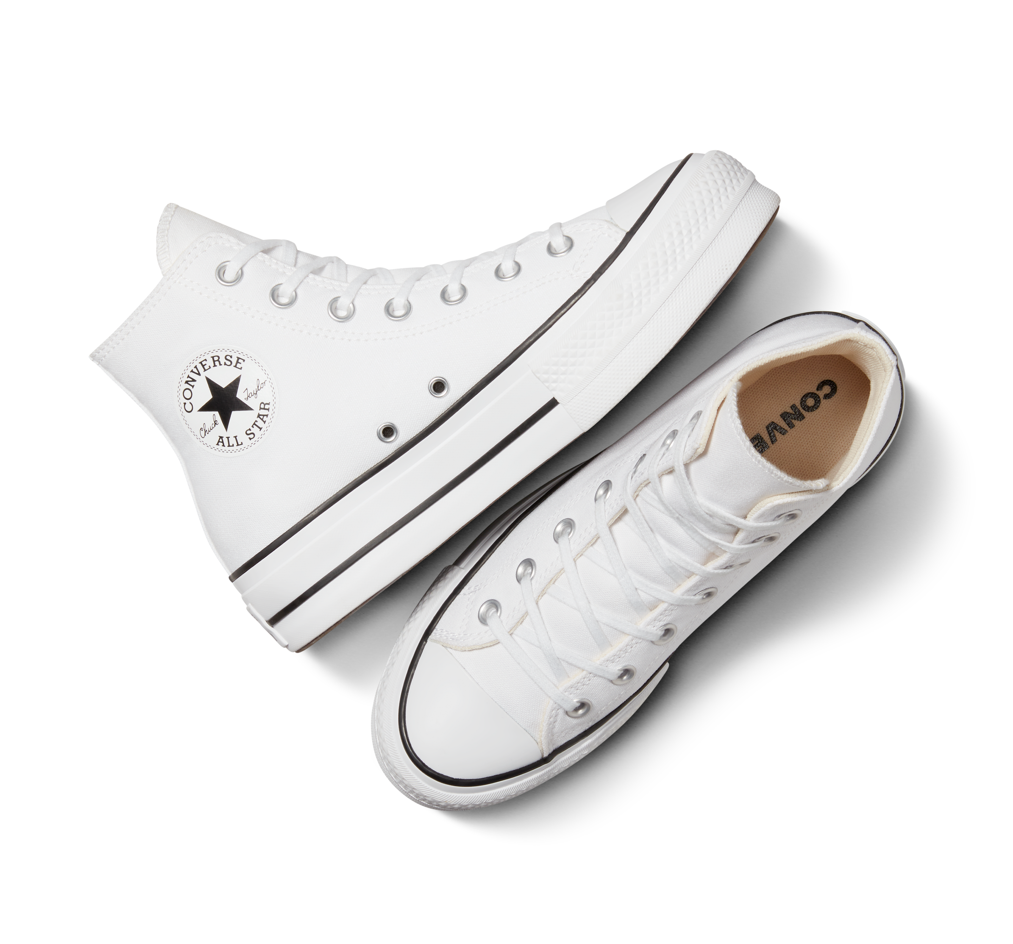 CONVERSE FL HI CHUCK TAYLOR PLATFROM WHITE - Shazem