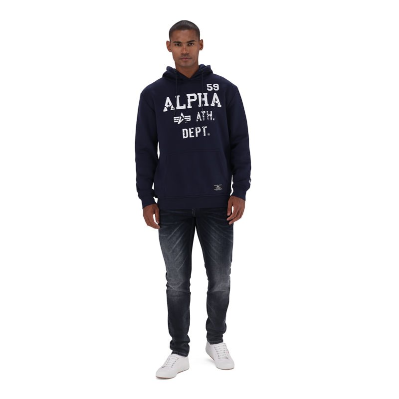 Alpha ATH Dept Hoody Navy - Shazem - MENS HOODYS - ALPHA