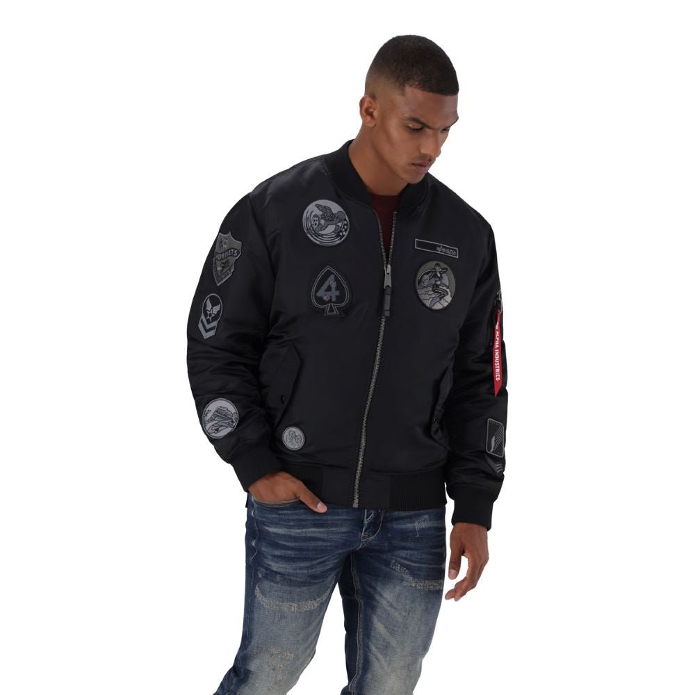 ALPHA CX MA-1 PATCH BLACK/BLACK - Shazem - UNISEX JACKETS - ALPHA