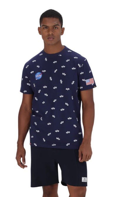 Alpha NASA AOP Tee Navy - Shazem - MENS T - SHIRTS - ALPHA