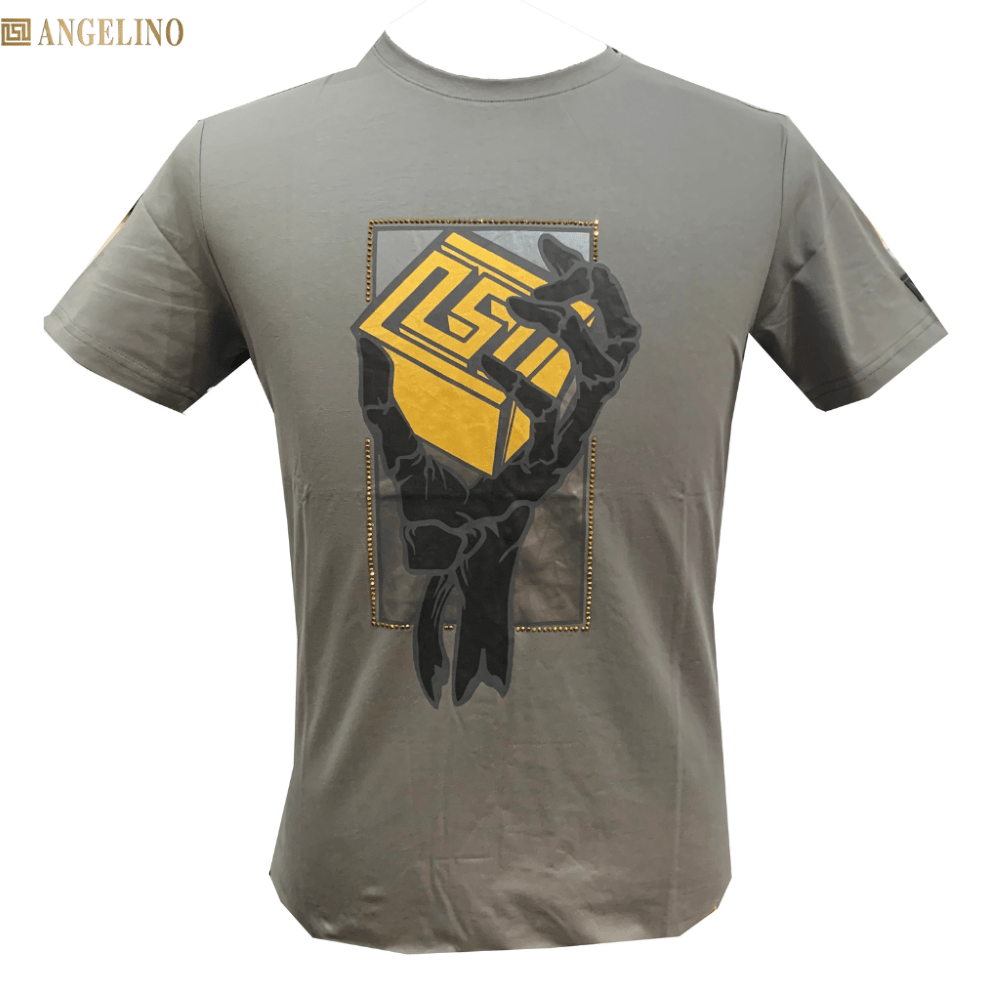 Angelino Lassard Tee Grey - Shazem - MENS T - SHIRTS - ANGELINO