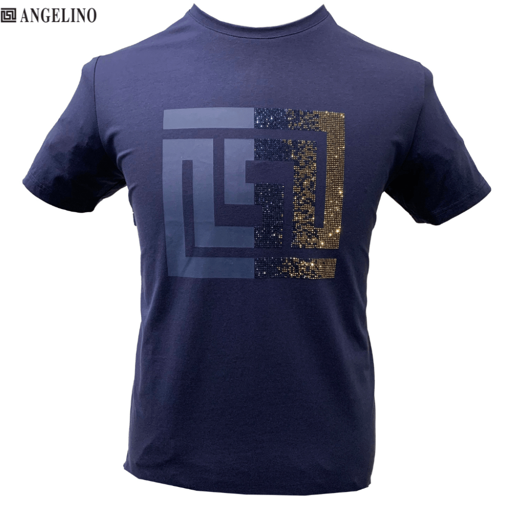 Angelino Mahoney Tee Navy - Shazem - MENS T - SHIRTS - ANGELINO