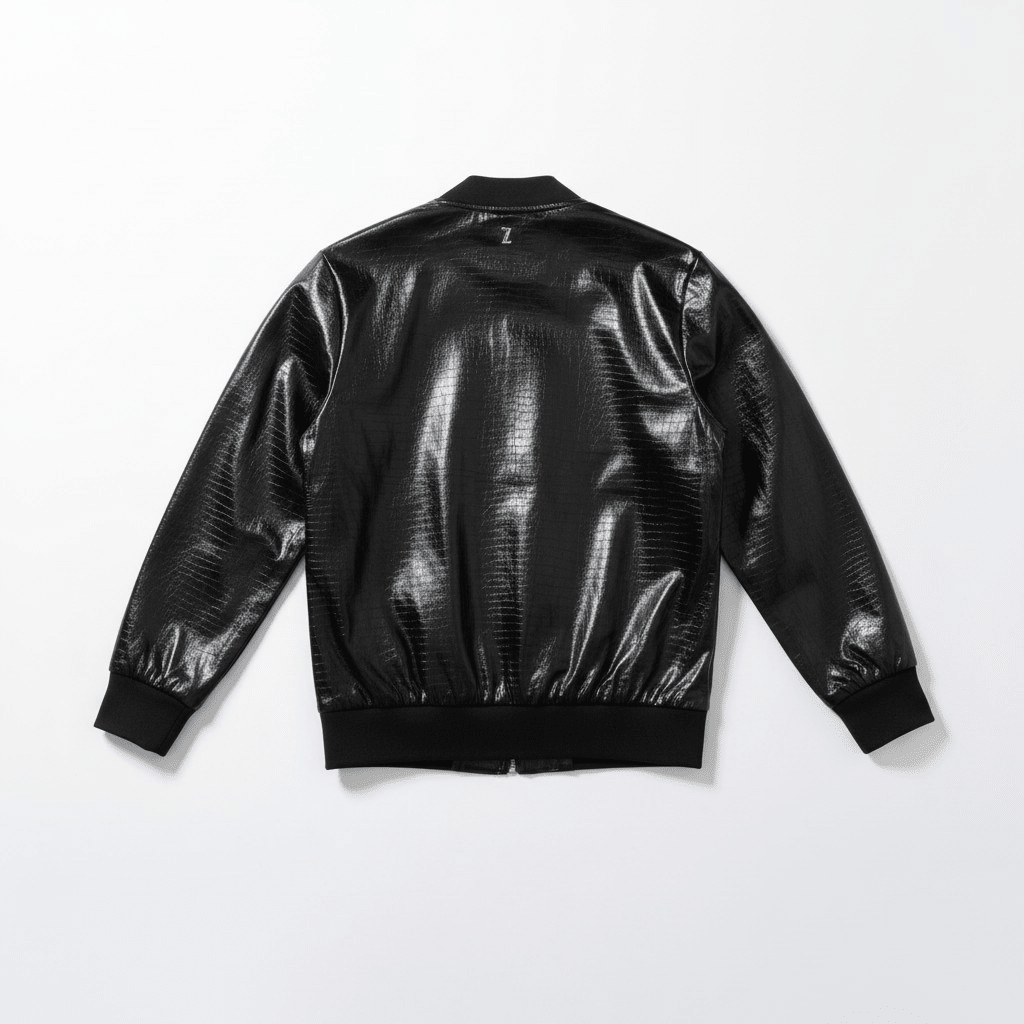 Black Arbiter Baglio Cocco men's jacket with a sleek design, featuring a fitted collar and modern style.