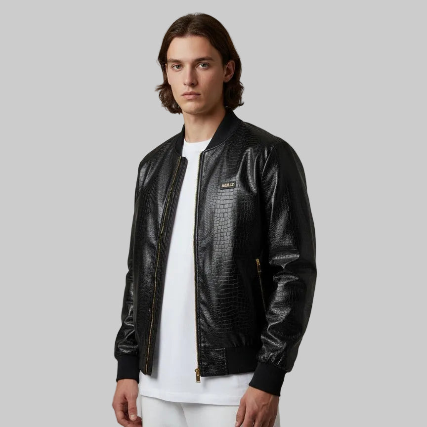 Black Arbiter Baglio Cocco men's jacket with a sleek design, featuring a comfortable fit and stylish details.