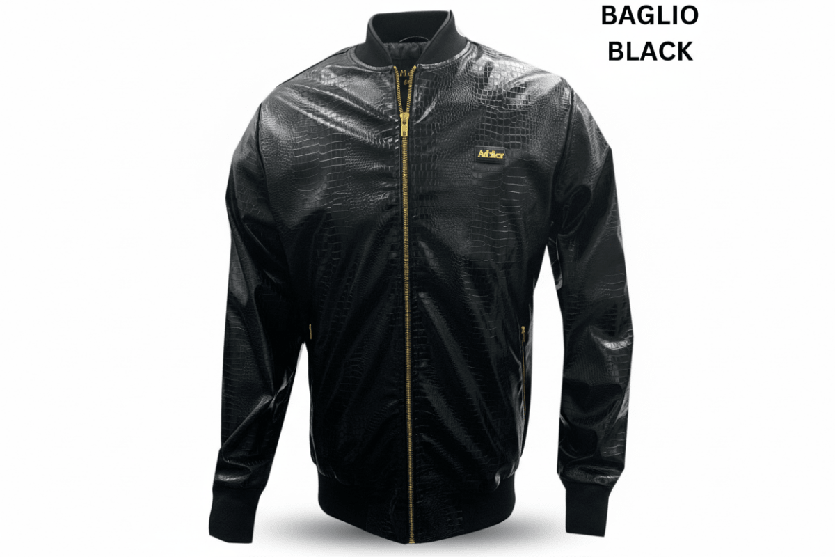 Men's black Arbiter Baglio Cocco jacket with a sleek design, featuring a modern fit and stylish details for casual wear.