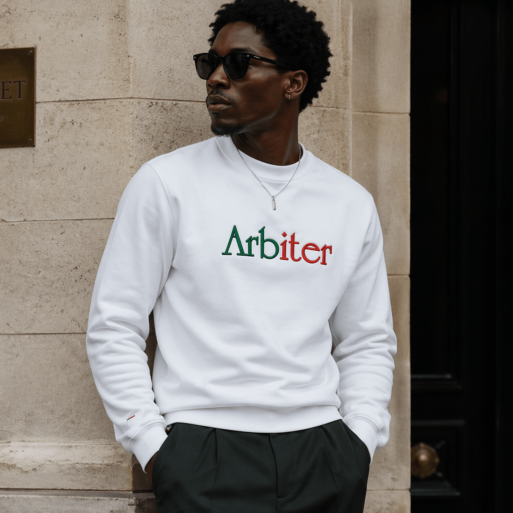 Arbiter Volanti Sweater White - Shazem - MENS SWEATER - ARBITER