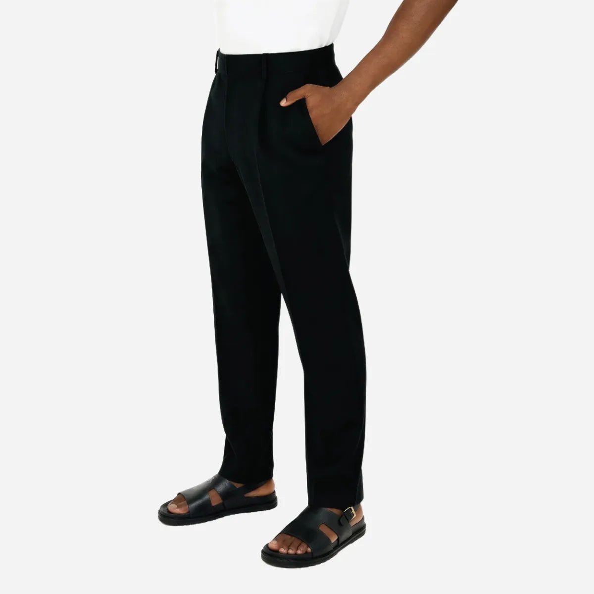 Brentwood Trouser Black - Shazem - MENS FORMAL PANTS - BRENTWOOD