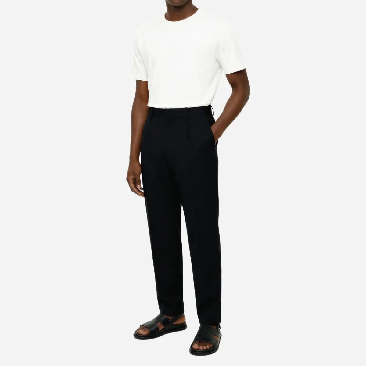 Brentwood Trouser Black - Shazem - MENS FORMAL PANTS - BRENTWOOD