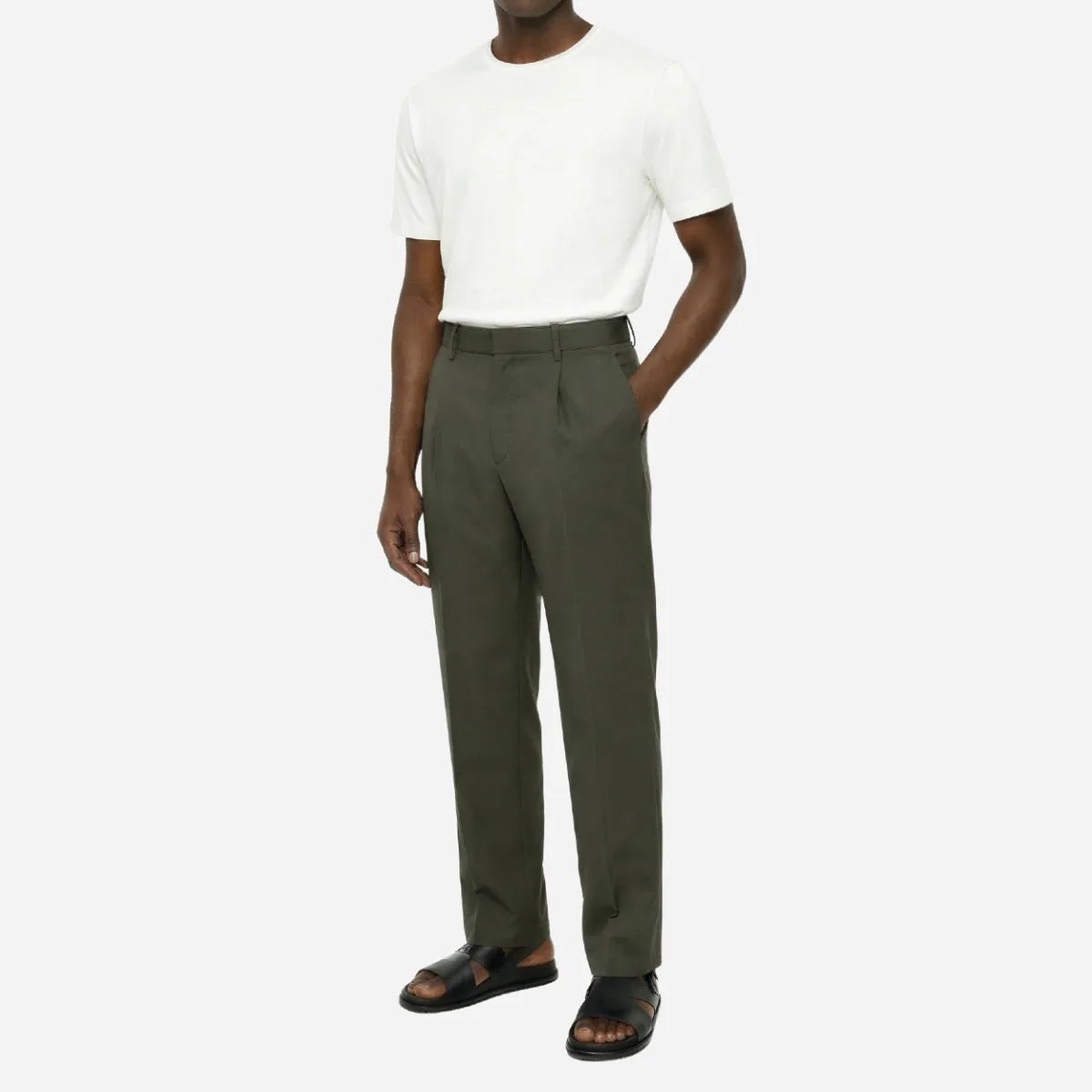 Brentwood Trouser Charcoal - Shazem - MENS BOTTOMS - BRENTWOOD