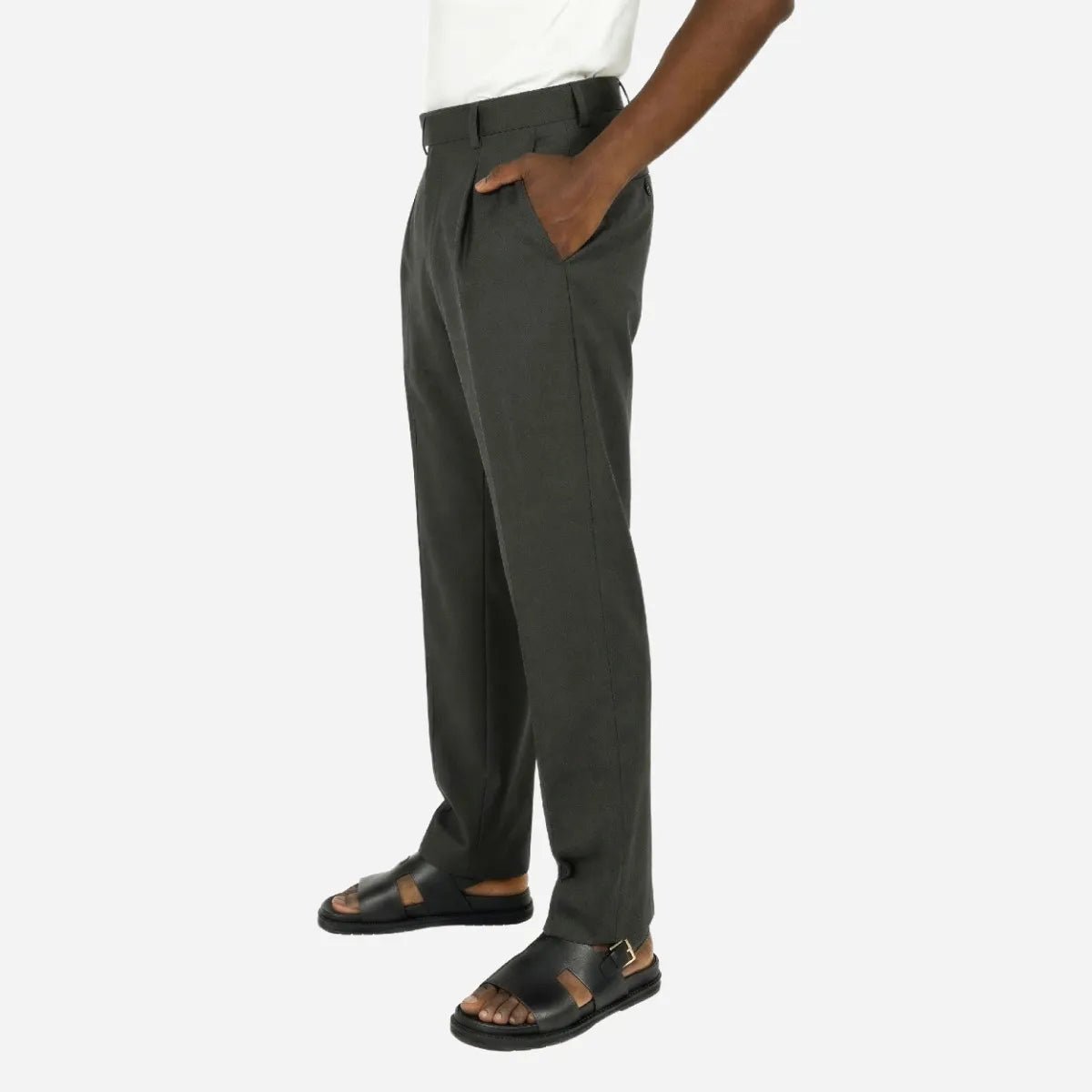 Brentwood Trouser Chocolate - Shazem - MENS FORMAL PANTS - BRENTWOOD