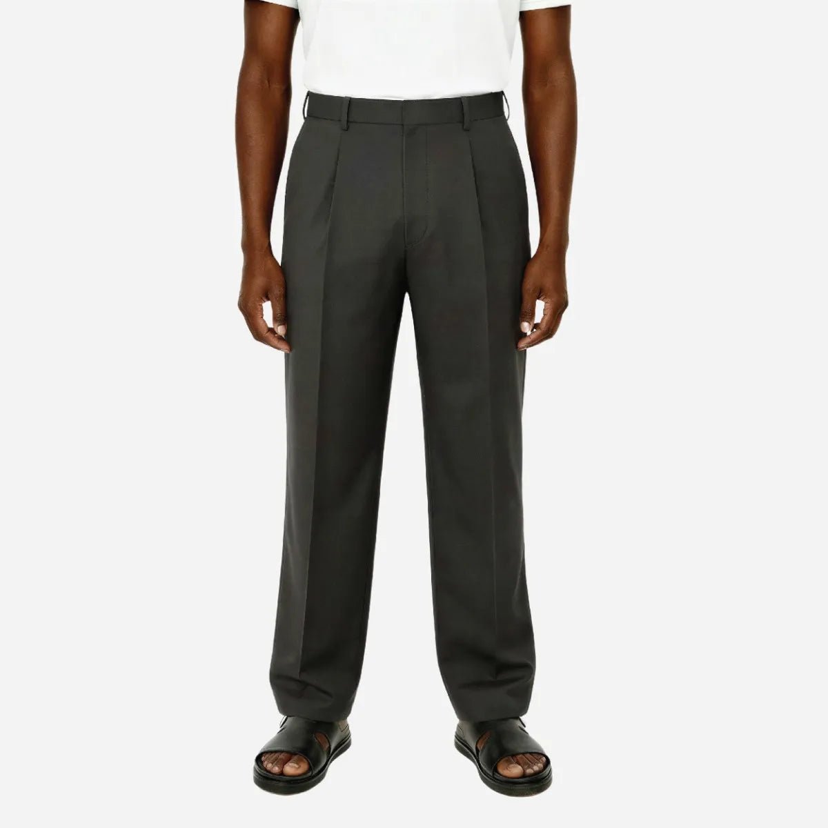 Brentwood Trouser Chocolate - Shazem - MENS FORMAL PANTS - BRENTWOOD