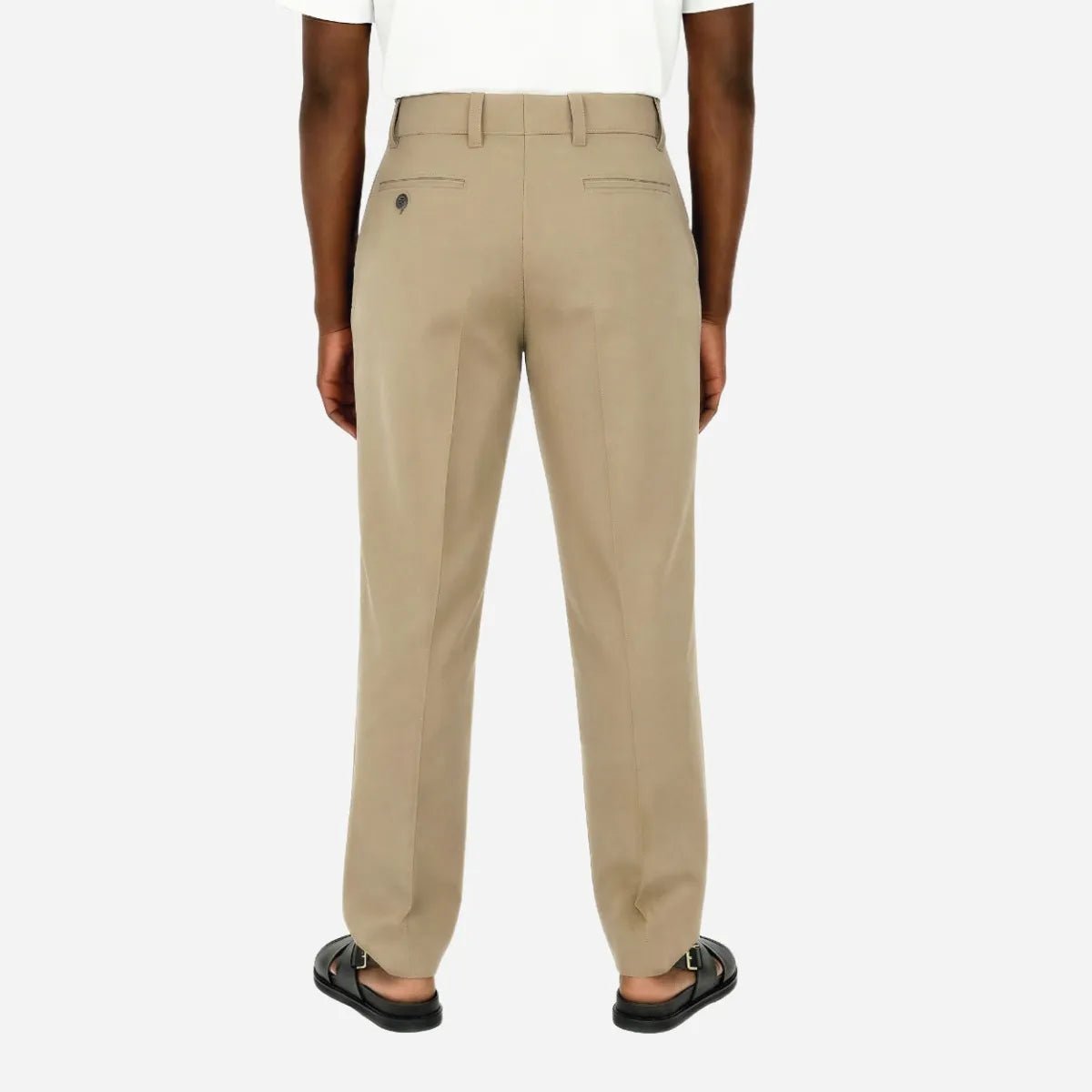 Brentwood Trouser Fawn - Shazem - MENS FORMAL PANTS - BRENTWOOD