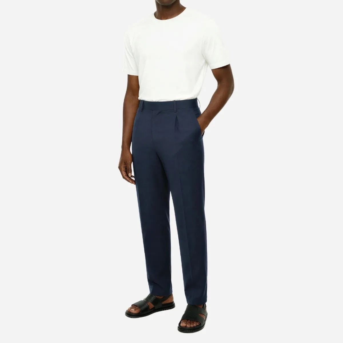 Brentwood Trouser Navy - Shazem - MENS FORMAL PANTS - BRENTWOOD