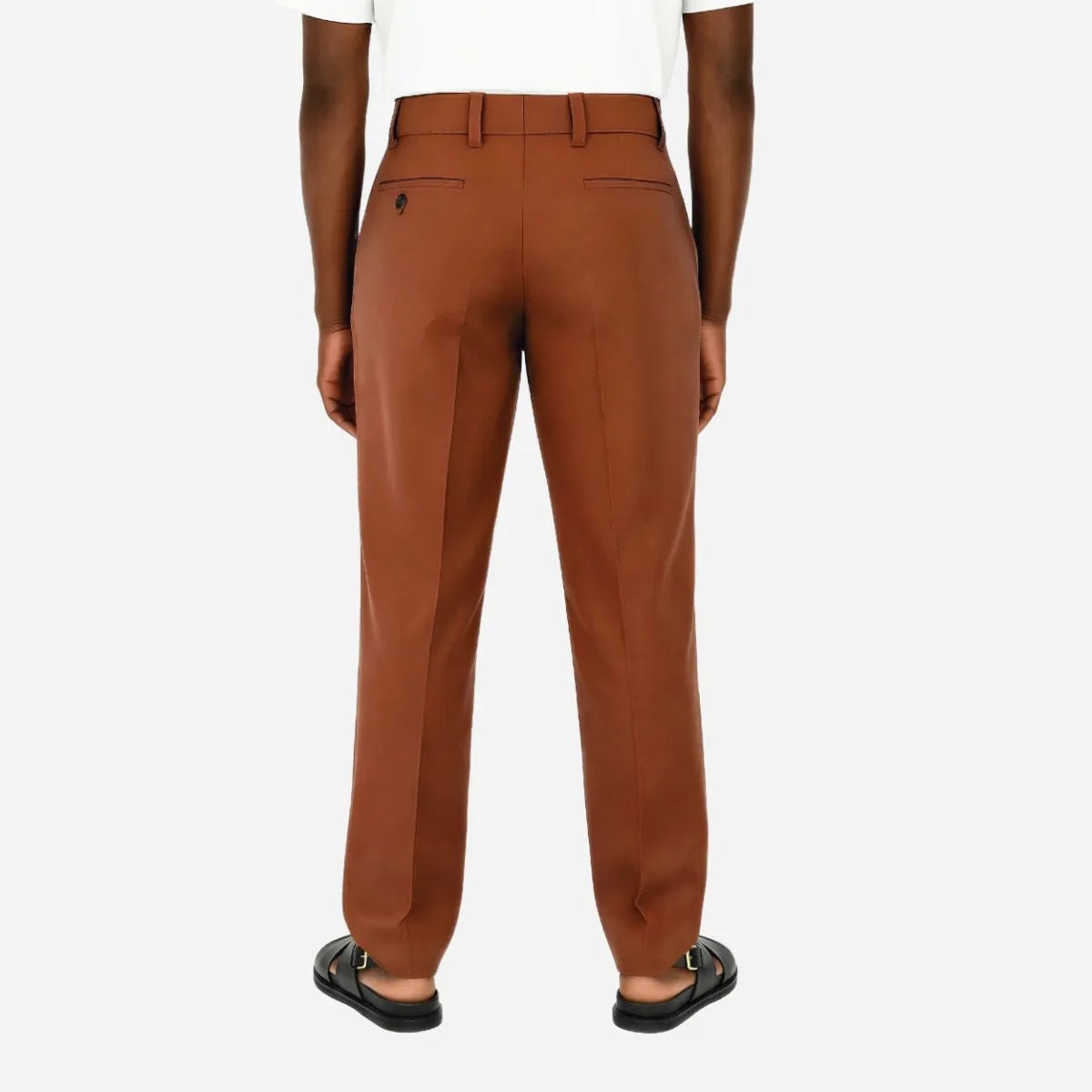 Brentwood Trouser Rust - Shazem - MENS FORMAL PANTS - BRENTWOOD
