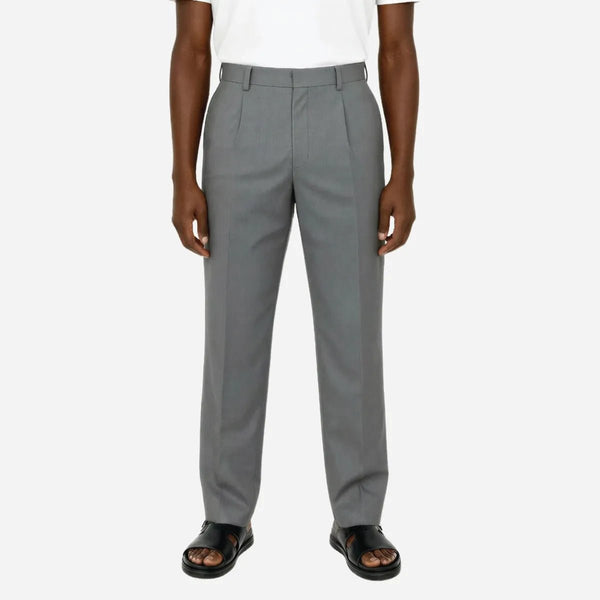 Brentwood Trouser Silver Grey - Shazem - MENS FORMAL PANTS - BRENTWOOD