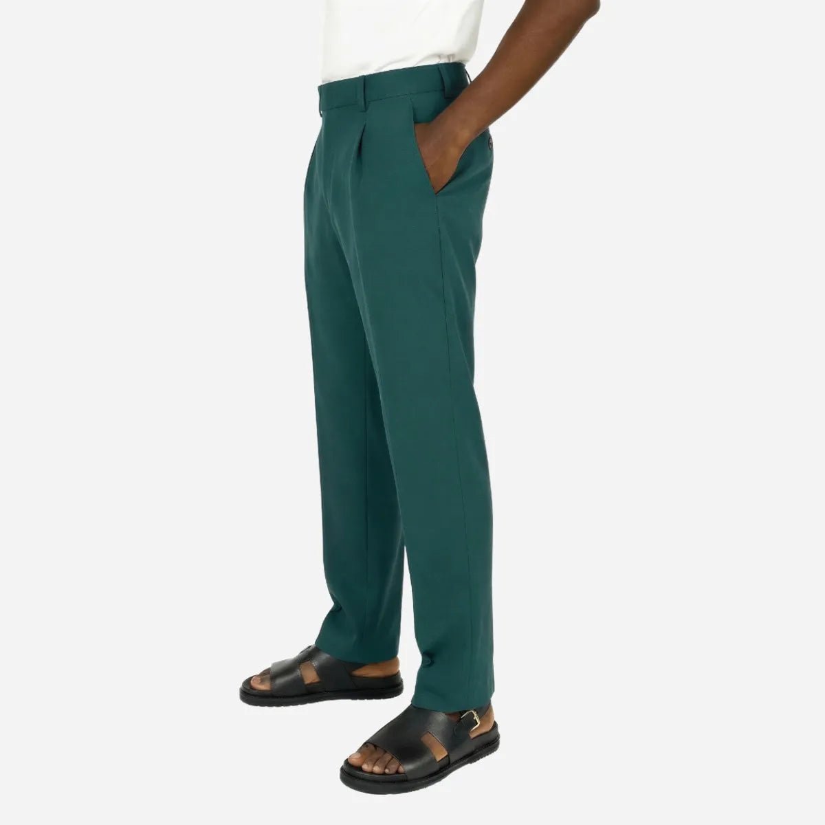 Brentwood Trouser Teal - Shazem - MENS FORMAL PANTS - BRENTWOOD