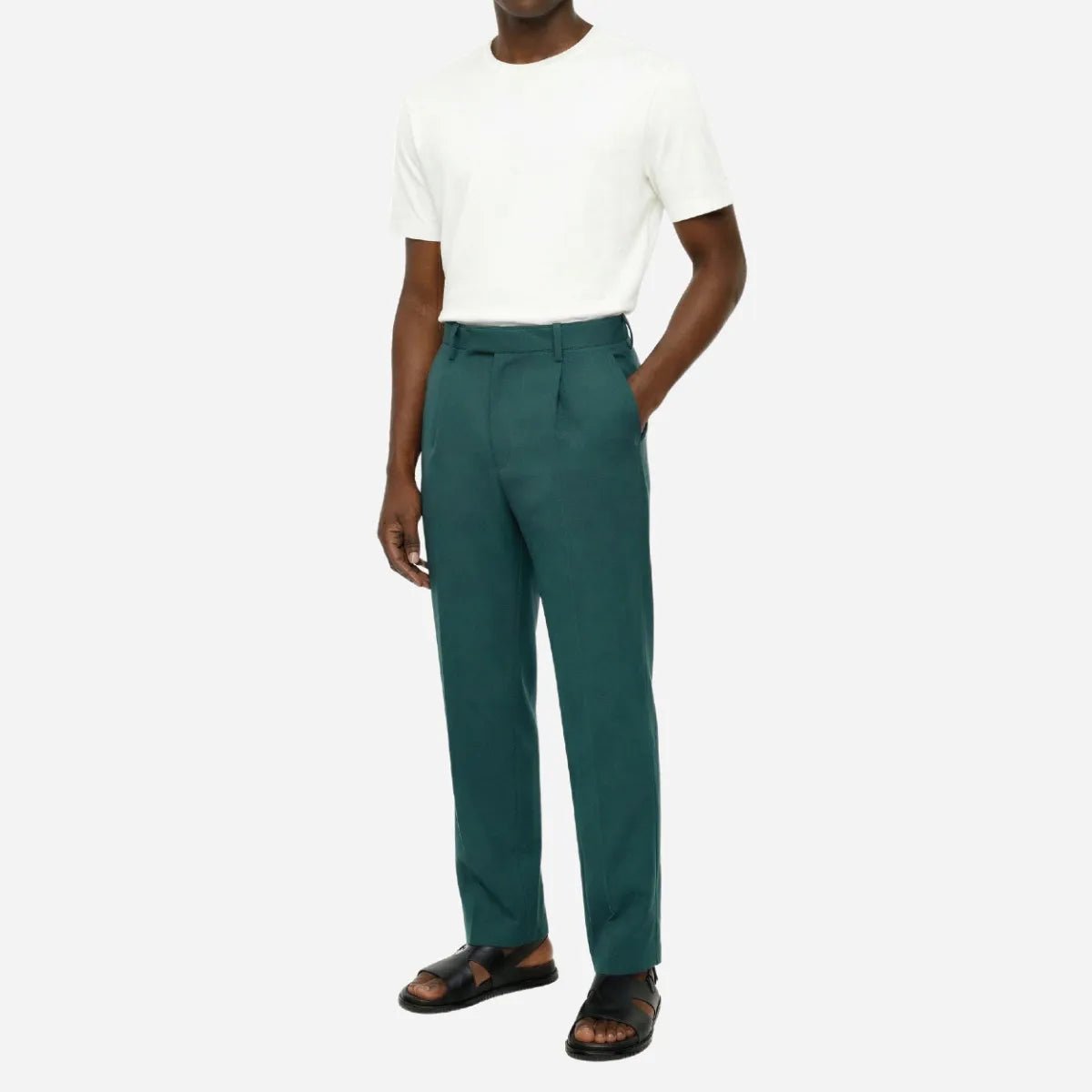 Brentwood Trouser Teal - Shazem - MENS FORMAL PANTS - BRENTWOOD