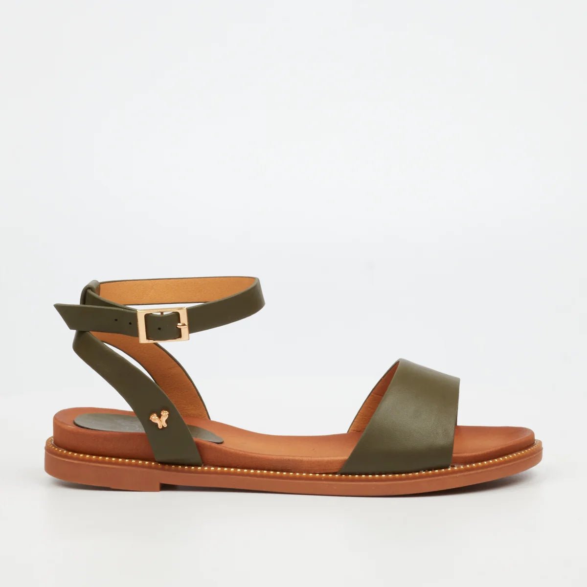 Butterfly Ellie 1 Sandal Olive - Shazem - WOMENS SANDALS - BUTTERFLY FEET