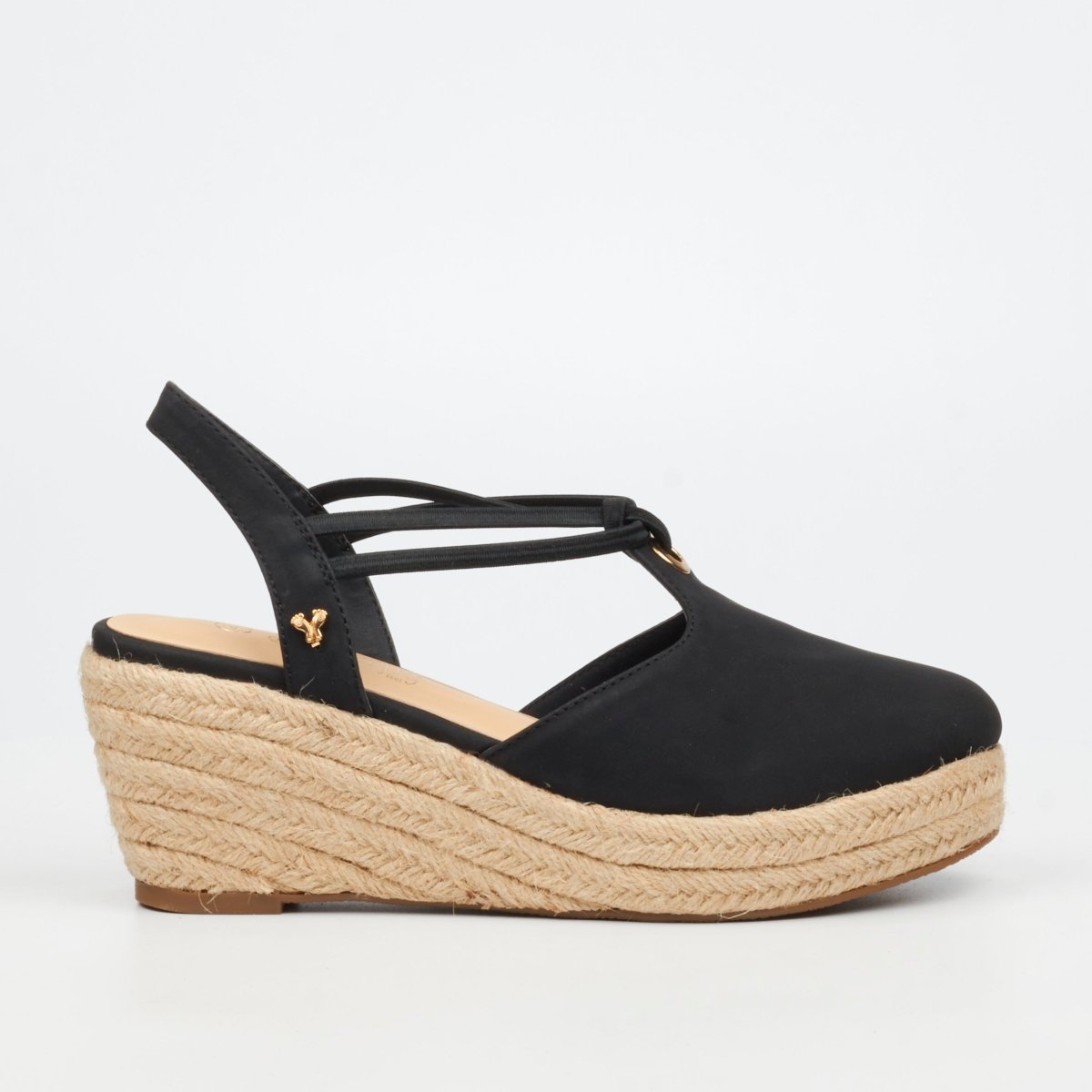 Butterfly Feet Lanah 3 Wedge Black - Shazem - WOMENS SANDALS - BUTTERFLY FEET