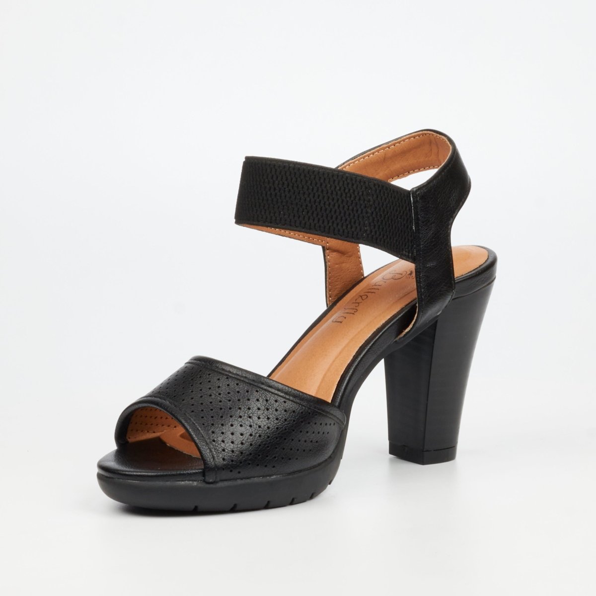 Black Butterfly Feet Raina 2 Heel women's sandals featuring a stylish open-toe design and ankle strap.