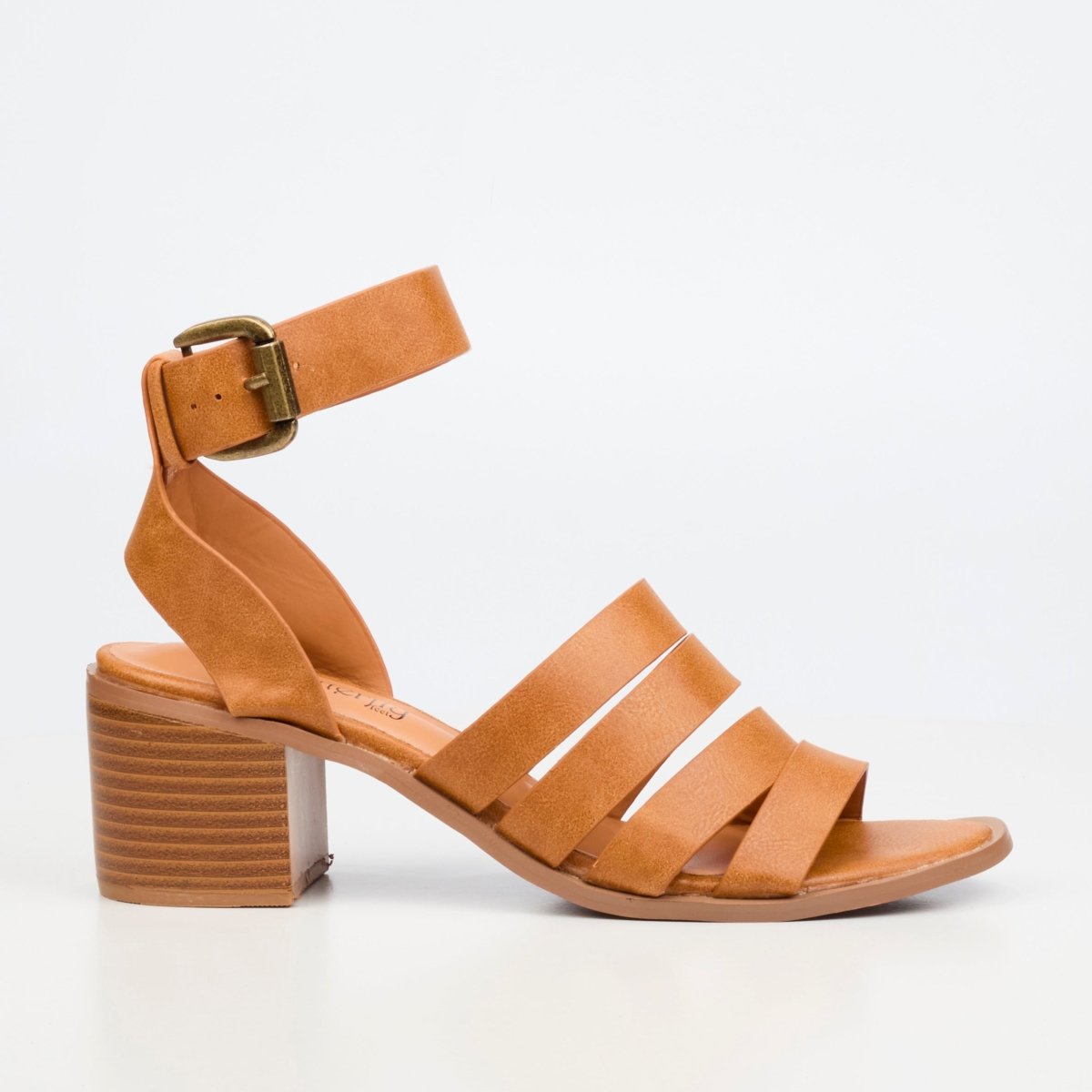 Butterfly Feet Wexley 1 Heel Tan - Shazem - WOMENS SANDALS - BUTTERFLY FEET