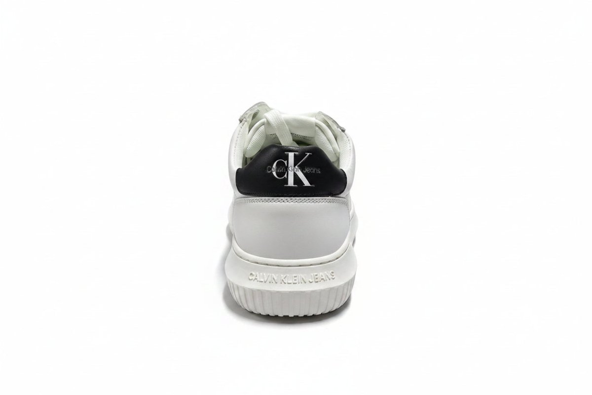 Calvin Klein Chunky Cupsole Mono Leather White - Shazem - MENS SNEAKERS - CALVIN KLEIN
