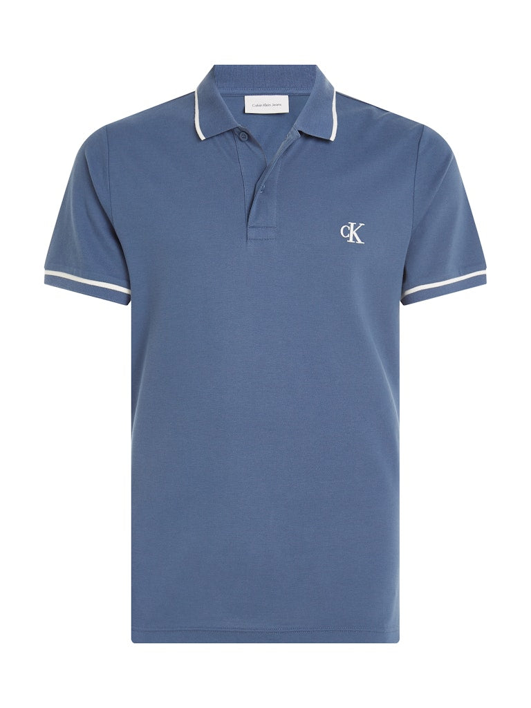 CALVIN KLEIN CM TIPPING POLO VINTAGE INDIGO - Shazem