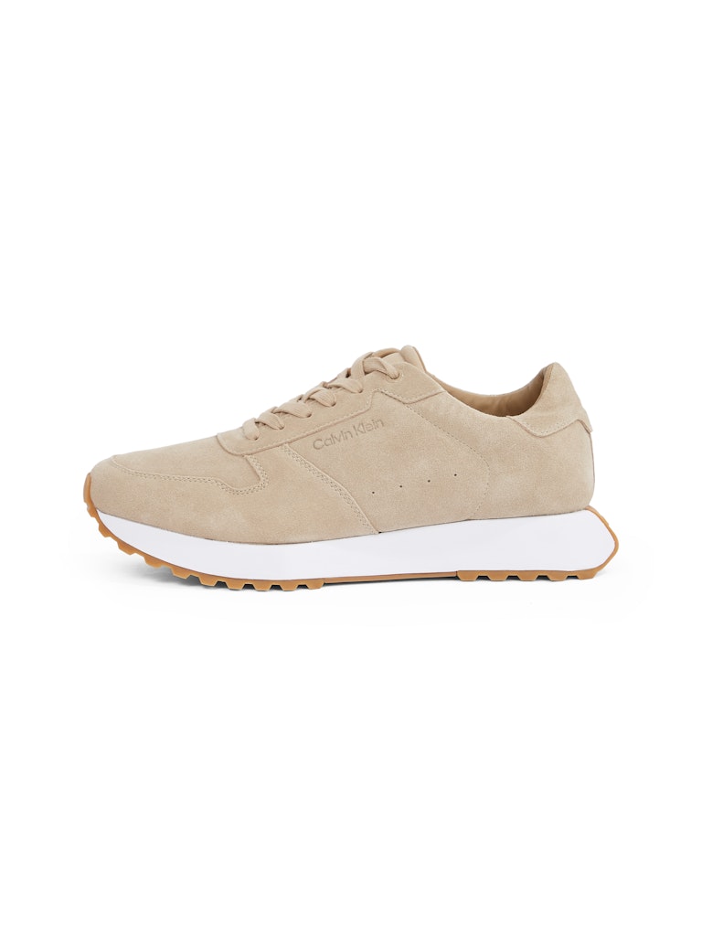 CALVIN KLEIN FM LO TOP LACE UP SUEDE BROWN - Shazem